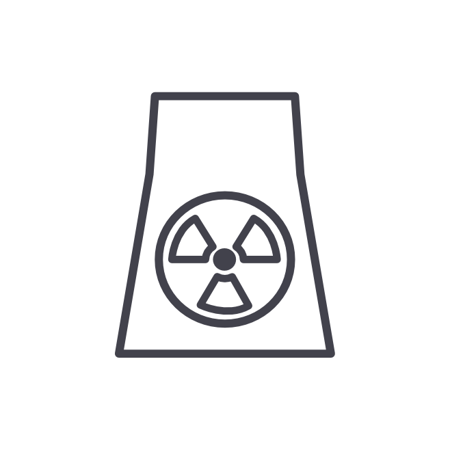 Nuclear energy icon