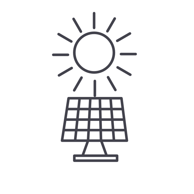 Solar energy icon