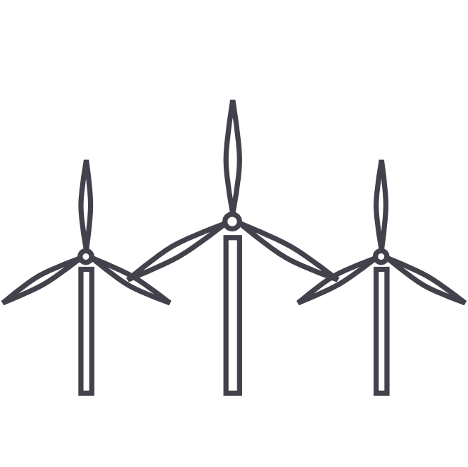 Wind energy icon