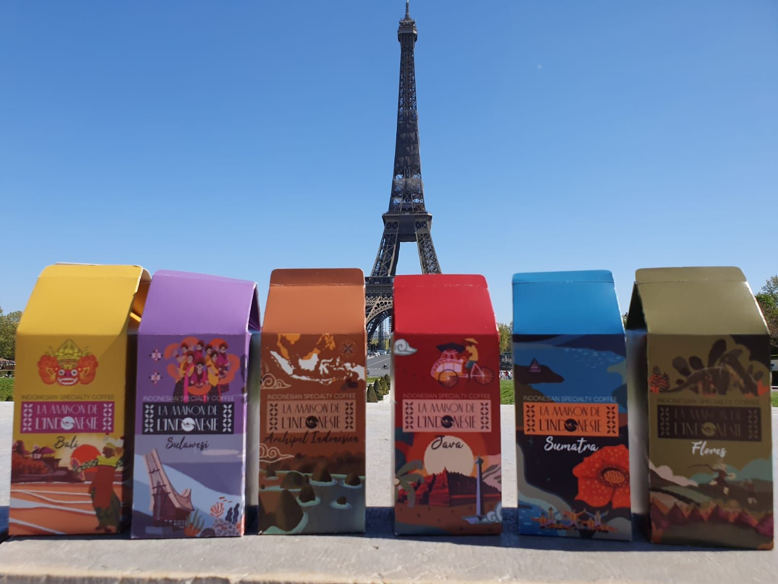 Coffee packaging for La Maison de l'Indonésie Paris